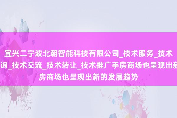 宜兴二宁波北朝智能科技有限公司_技术服务_技术开发_技术咨询_技术交流_技术转让_技术推广手房商场也呈现出新的发展趋势